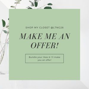 ALL REASONABLE OFFERS ACCEPTED!